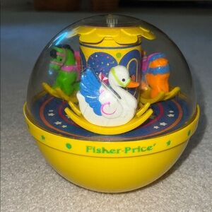 Vintage Fisher-Price Colorful Carousel Ball